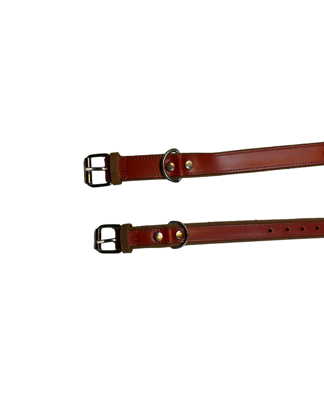 Halsband Kork Leder rot